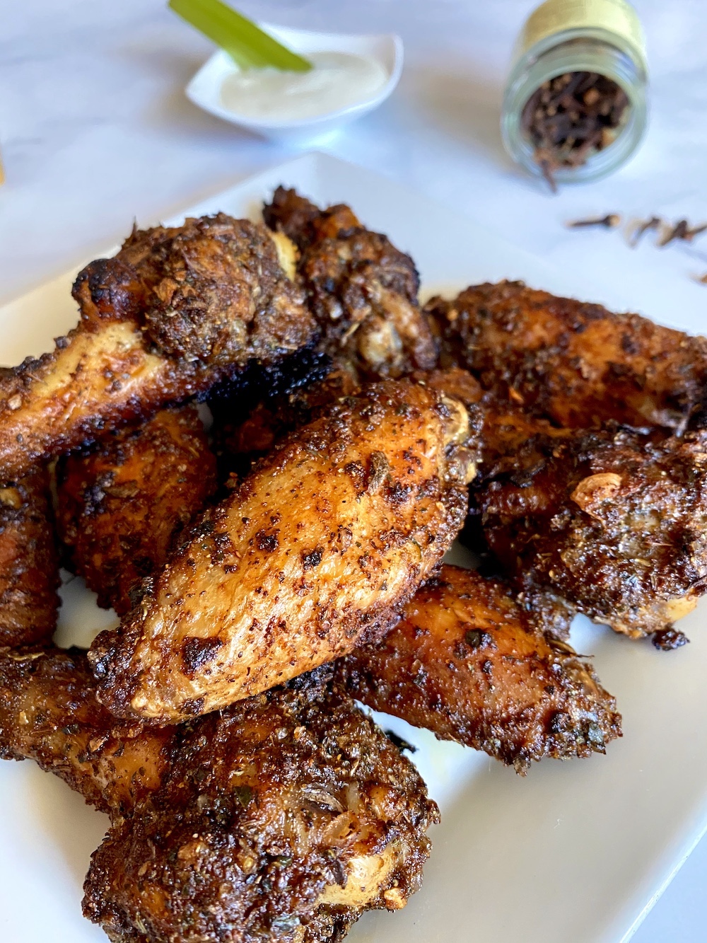 Baked Jamaican Jerk Chicken Wings | Globally Flavored