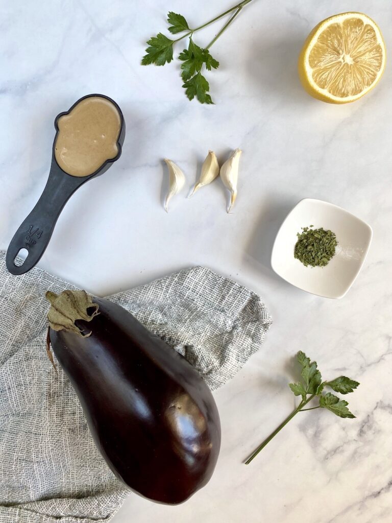 ingredients uses for making eggplant dip
