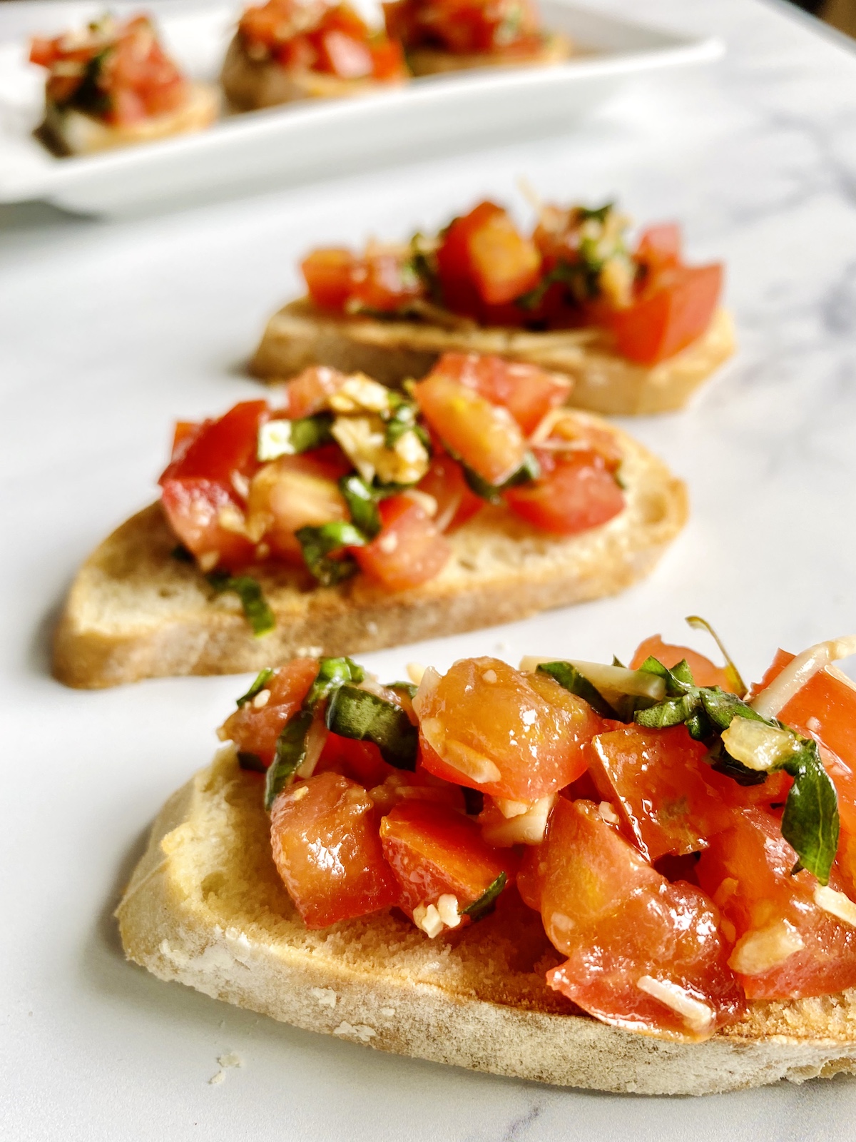 Homemade Bruschetta with Parmesan - Globally Flavored